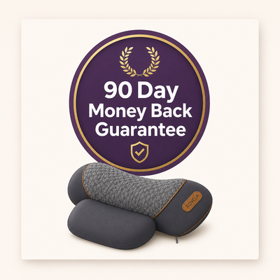Rovela 90-Day Money Back Guarantee - risk-free neck massager purchase