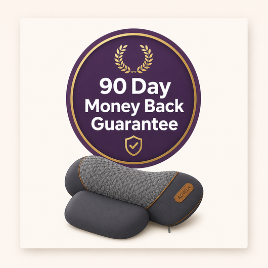 Rovela 90-Day Money Back Guarantee - risk-free neck massager purchase