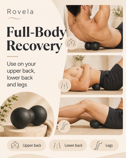 Rovela Peanut Ball recovery infographic