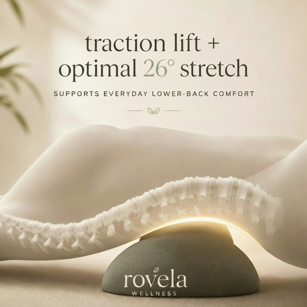 Ergonomic raised shape of the Rovela Back Massager Pro